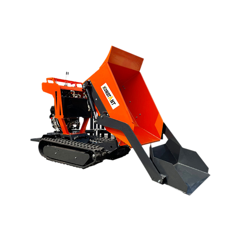 Selvbelastning Fuldt hydrostatisk 270cc benzin og dieseldrevet spor Barrow Crawler Mini Dumper